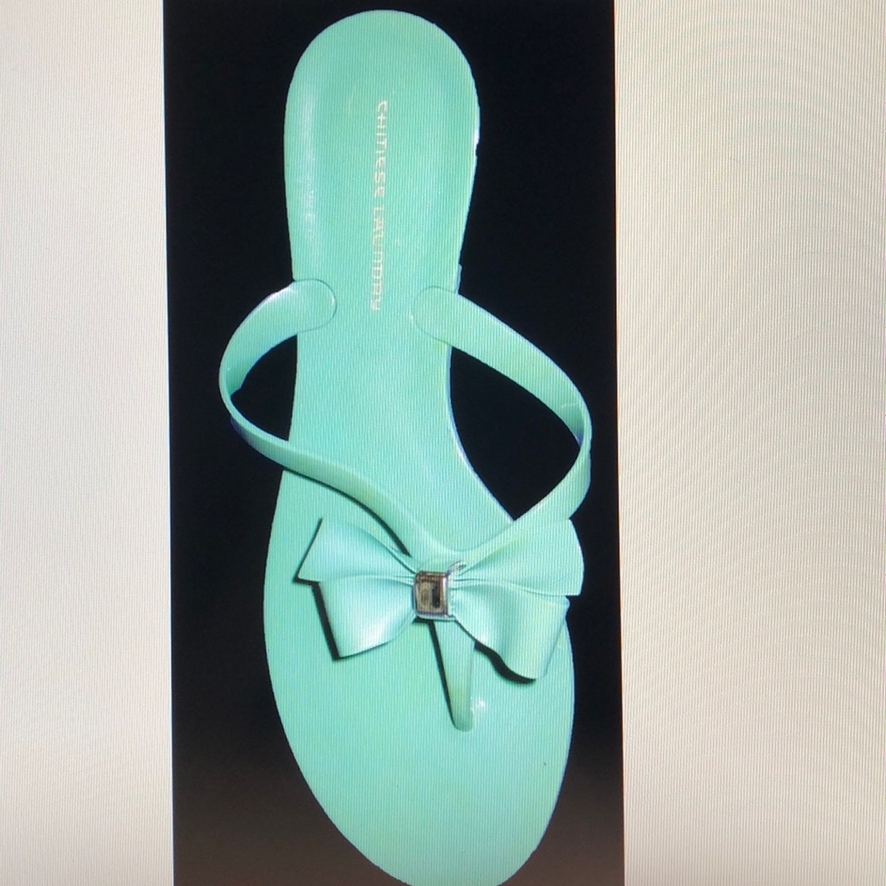 Victoria's Secret Mint Green Jelly Sandals 9 new!